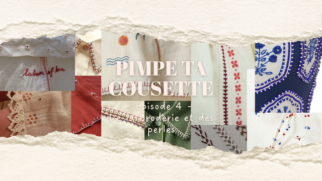 La personnalisation avec de la broderie et des perles